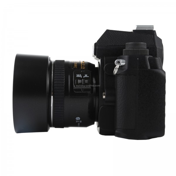 Non-Working Fake Dummy DSLR Camera Model DF Model Room Props Ornaments Display Photo Studio Camera Model Props, Color:Black(With Hood)