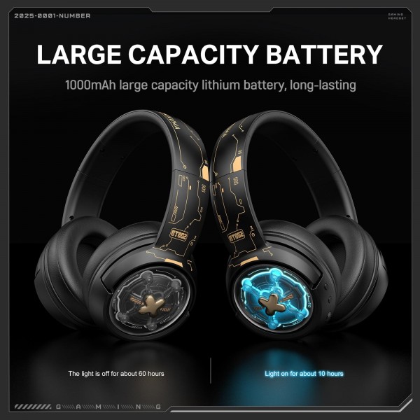 ONIKUMA GT802  Bluetooth 2.4G Wired E-sports Game Headset(Black)