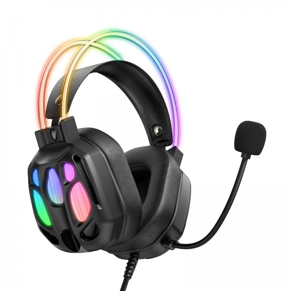ONIKUMA X89 RGB Wired Earphone with Microphone(Black)