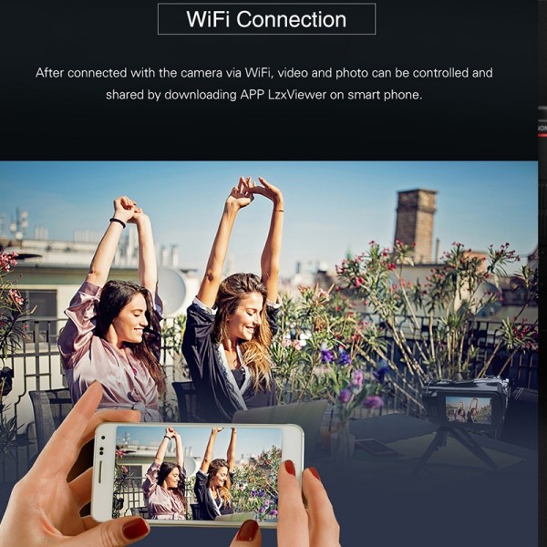 ORDRO AC3 3.1 inch IPS Screen 4K Full HD 13MP Night Vision WiFi Live Camcorder DV Digital Camera, Style:Standard + Microphone(Black)