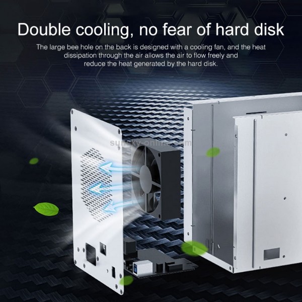 ORICO 9558U3 5-bay USB 3.0 Type-B Aluminum 3.5 inch SSD / SATA HDD Enclosure Storage Hard Disk Box for Laptop Computer Desktop PC(Black)