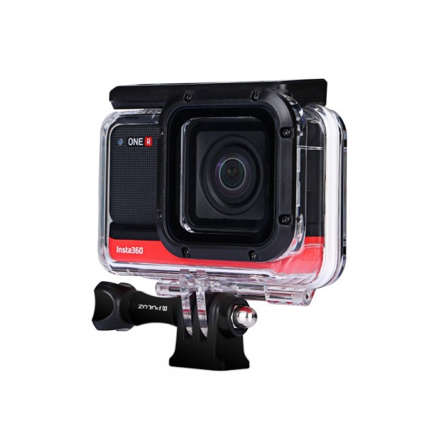 PULUZ 60m Underwater Depth Diving Case Waterproof Camera Housing for Insta360 ONE R 4K Wide-angle Edition(Transparent)