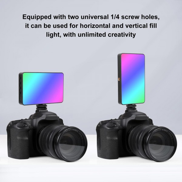 PULUZ Pocket 140 LEDs RGB Full Color Beauty Fill Light Handheld Photography LED Light (Black)