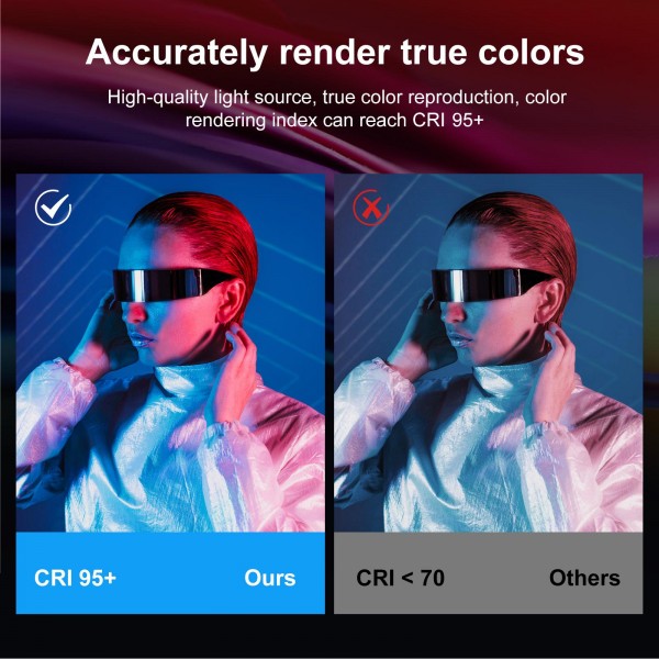 PULUZ Pocket 140 LEDs RGB Full Color Beauty Fill Light Handheld Photography LED Light (Black)