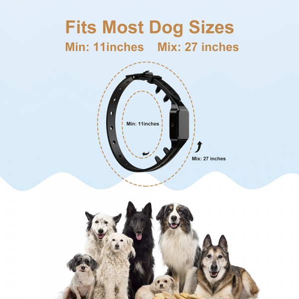 Pet Wrap-around Electric Shock Column Powerful Electronic Training Collar, Style: Receiver + Remote