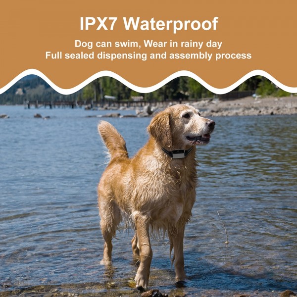 Pet Wrap-around Electric Shock Column Powerful Electronic Training Collar, Style: Receiver + Remote