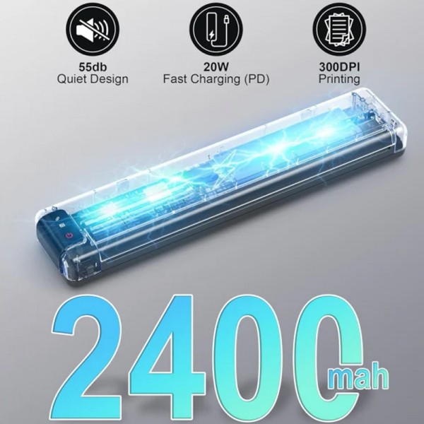 Phomemo Q302 300dpi Wifi Wireless Bluetooth Thermal Printer Support Multi-Size Thermal Paper