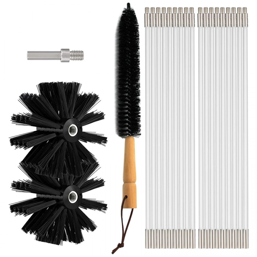 Pipeline Chimney Cleaning Brush Hood Cleaning Brush, Size: 410mm x 18 Rods