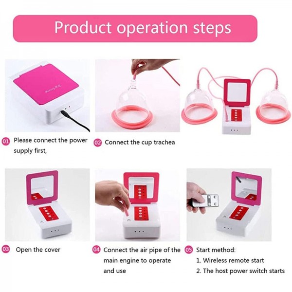 Portable USB Charging Chest Electric Massage Instrument, Style:Ordinary Paragraph(A Cup)