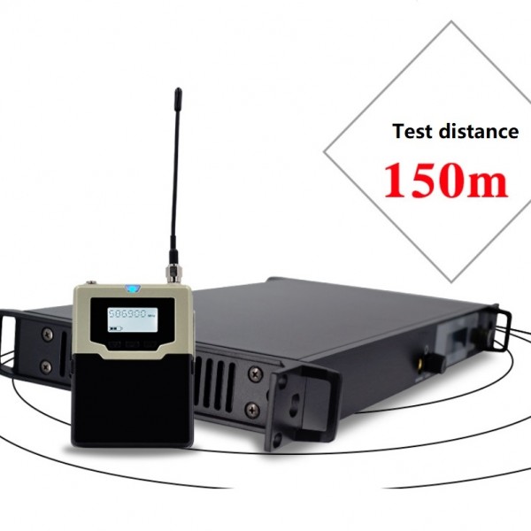 Professional Ear-Back Stage Performance Singer Rehearsal In-Ear Wireless Monitoring System, Colour: BS-9400