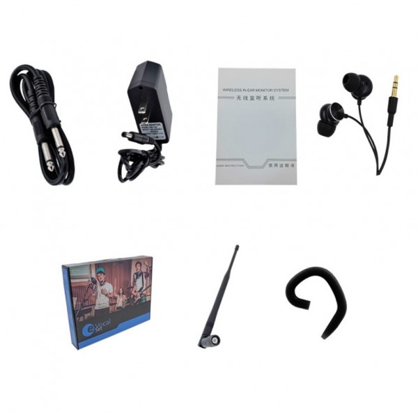 Professional Ear-Back Stage Performance Singer Rehearsal In-Ear Wireless Monitoring System, Colour: BS-9400