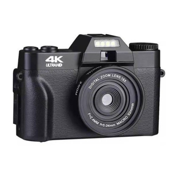R10 4K HD 75MP Retro Mirrorless Camera 16x Zoom WiFi Digital Camera With 3-Inch Flip Screen 64G