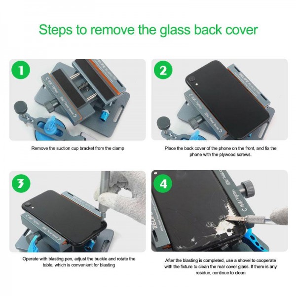 RELIFE RL-601S Plus 2 In 1 Split Screen Rotating Mobile Phone Repair Fixture Multifunctional Rotating Clamp