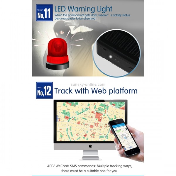 RF-V34 Sheep Cow Cattle Livestock IP67 Waterproof Solar GSM GPS WiFi Tracking without Fixed Bottom Plate, Support Voice Monitoring & Anti-remove Alarm & SOS