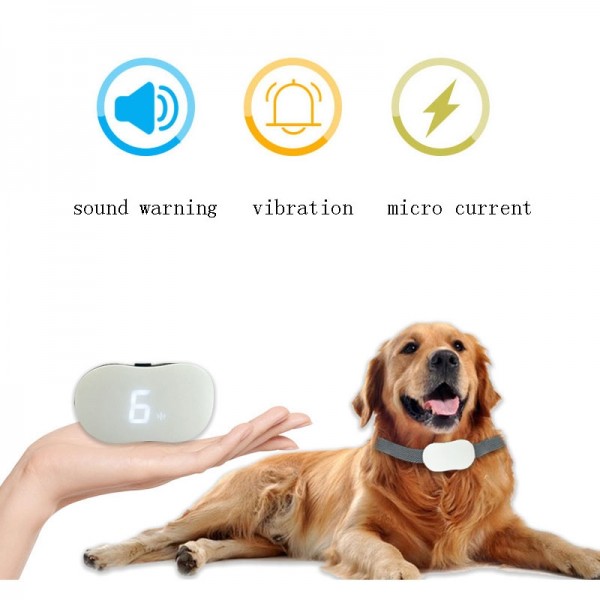 Remote Control Dog Training Device Bark Stopper Rechargeable Collar Waterproof Electric Shock Vibration Trainer, Specification: One for One, Random Package Delivery