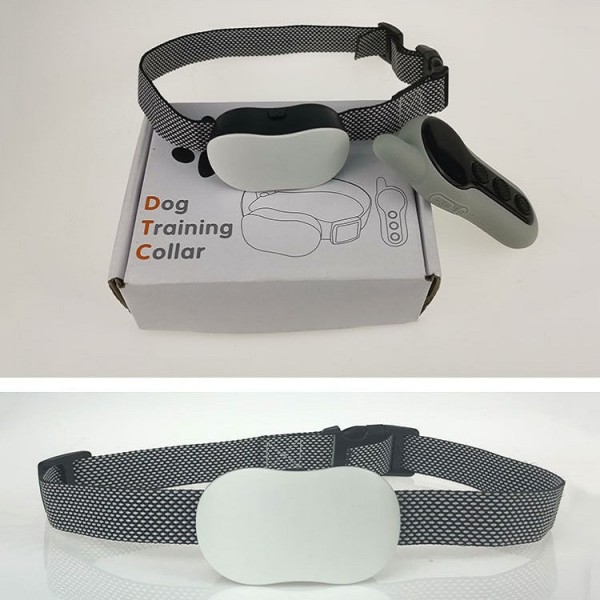 Remote Control Dog Training Device Bark Stopper Rechargeable Collar Waterproof Electric Shock Vibration Trainer, Specification: One for One, Random Package Delivery