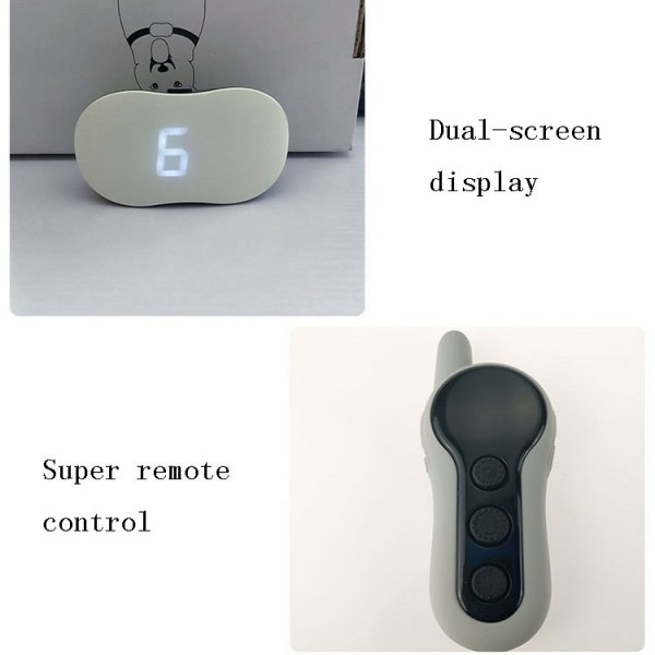 Remote Control Dog Training Device Bark Stopper Rechargeable Collar Waterproof Electric Shock Vibration Trainer, Specification: One for One, Random Package Delivery