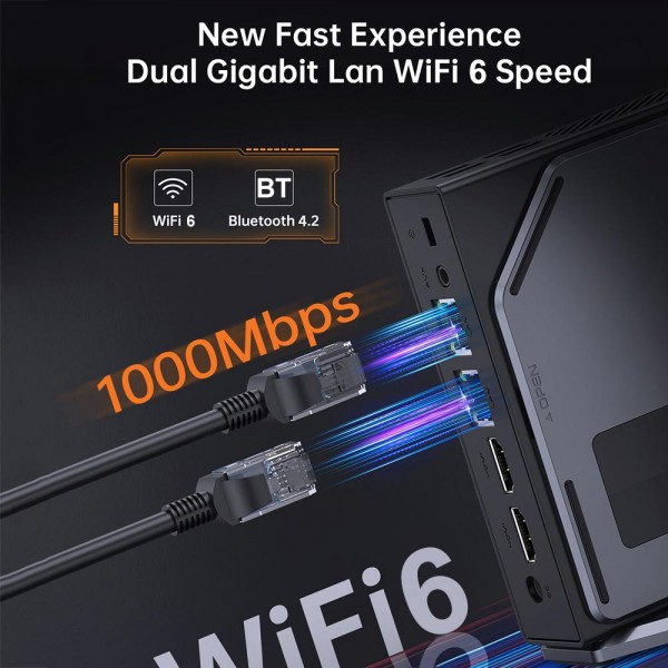 S1 Intel Alder Lake N150 WIFI 6+BT4.2 Office Home Mini PC Win11 DDR4 3200MHz, Spec: 8G+128G US Plug