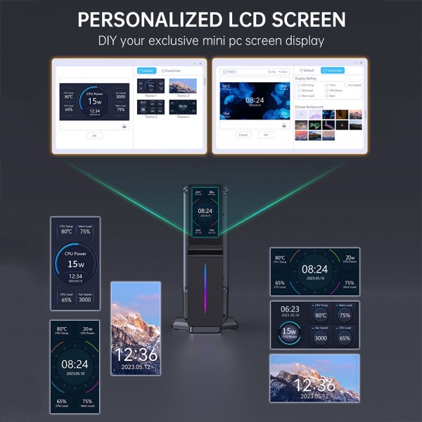 S1 Intel Alder Lake N150 WIFI 6+BT4.2 Office Home Mini PC Win11 DDR4 3200MHz, Spec: 8G+128G US Plug