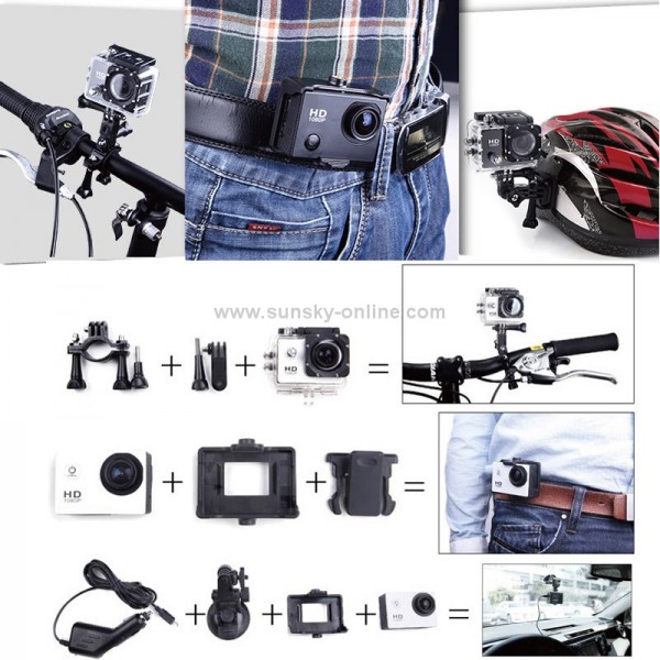 SJCAM SJ5000 12MP FHD 1080P 2.0 Inch LCD LTPS Screen Waterproof Sports HD DV Camera with 170 Degree Wide-angle Lens(Blue)