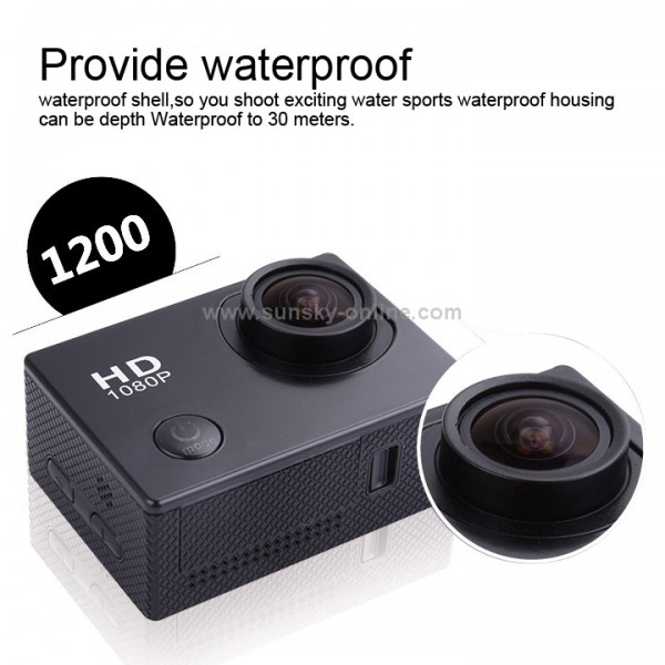 SJCAM SJ5000 12MP FHD 1080P 2.0 Inch LCD LTPS Screen Waterproof Sports HD DV Camera with 170 Degree Wide-angle Lens(Blue)