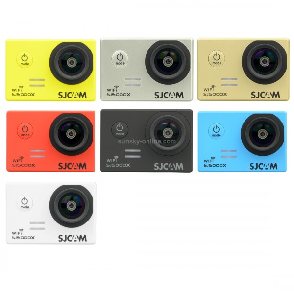 SJCAM SJ5000X WiFi Ultra HD 2K 2.0 inch LCD Sports Camcorder with Waterproof Case, 170 Degrees Wide Angle Lens, 30m Waterproof(Gold)