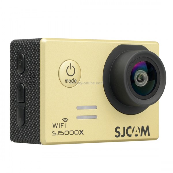 SJCAM SJ5000X WiFi Ultra HD 2K 2.0 inch LCD Sports Camcorder with Waterproof Case, 170 Degrees Wide Angle Lens, 30m Waterproof(Gold)