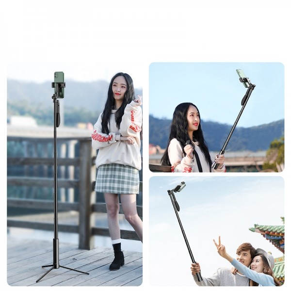SSKY A21 Live Foldable Photography Fill Light Beauty Bracket Mobile Phone Anti-shake Stabilizer, Size:160cm+Double Fill Light