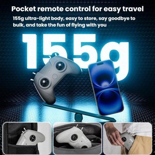 STARTRC C8 ELRS Remote Control Drone Training Aeromodelling Remote Control Traversing Aircraft Simulator Handle, Spec: Single Handle