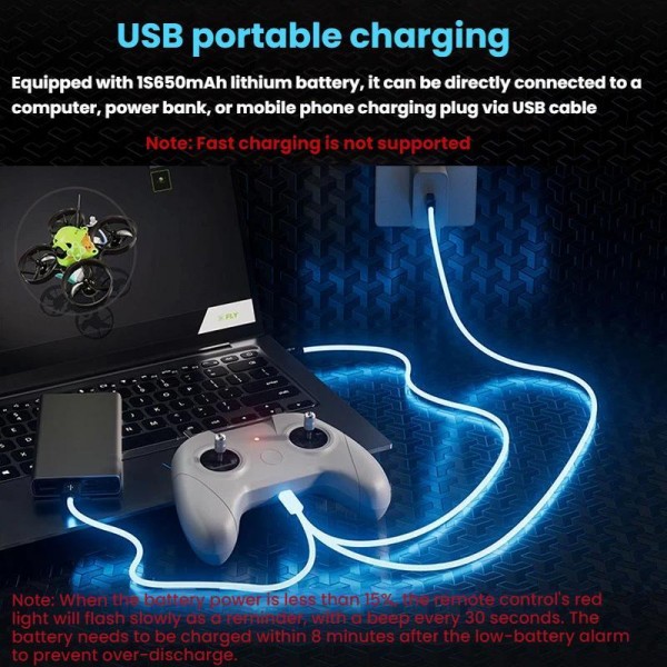 STARTRC C8 ELRS Remote Control Drone Training Aeromodelling Remote Control Traversing Aircraft Simulator Handle, Spec: Single Handle