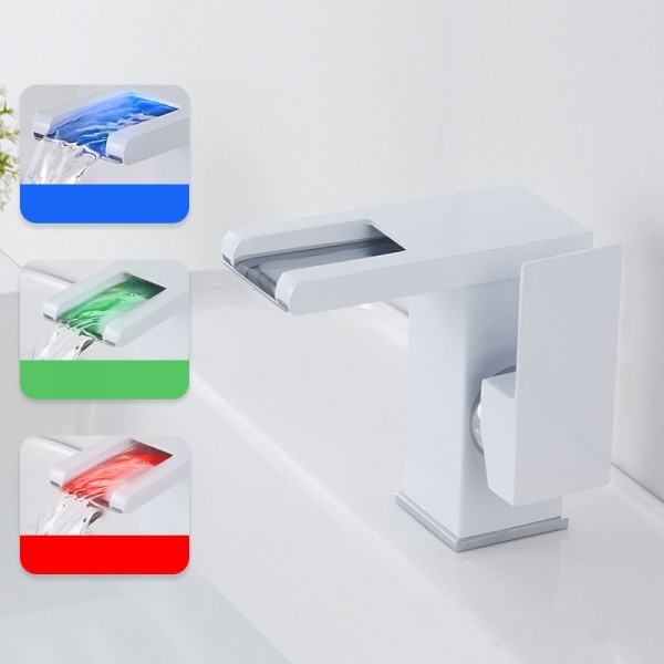 Smart Color-changing Temperature Recognition Faucet, Specification: D Style