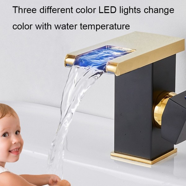 Smart Color-changing Temperature Recognition Faucet, Specification: D Style