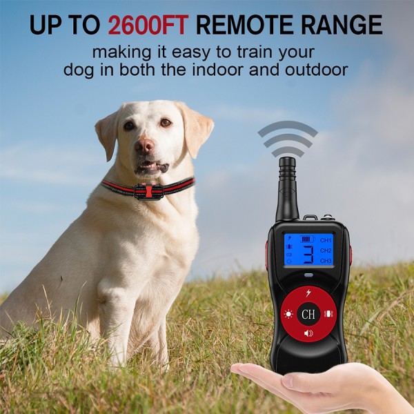 Smart Electronic Remote Control Dog Training Device Waterproof Pets Bark Stopper, Size: For-One-Dog(Red)