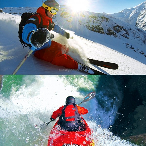 Sports Cam Full HD 1080P H.264 1.5 inch LCD WiFi Edition Sports Camera with 170-degree Wide-angle Lens, Support 30m Waterproof(Black)