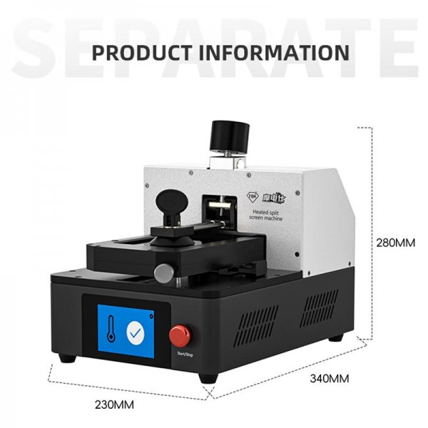 TBK 288H Frame Heating Screen Removal Machine for iPhone, Plug:US Plug