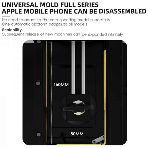 TBK 288H Frame Heating Screen Removal Machine for iPhone, Plug:US Plug