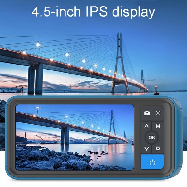 TESLONG MS450 4.5 Inch Large Screen Endoscope Auto Repair Tools, Model:8mm Dual Lens / 3m