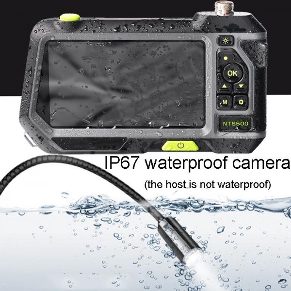 TESLONG NTS500 Industrial Pipeline Endoscope with 5 inch HD Screen, Model:7.6mm Single Lens / 1m