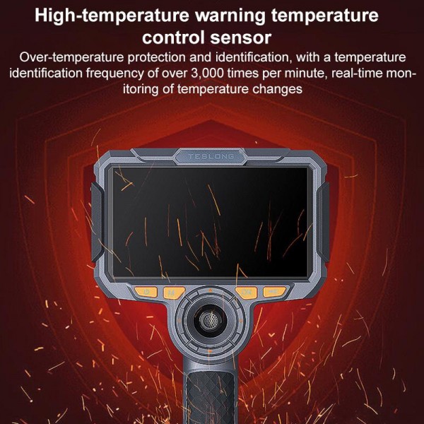 TESLONG TF600 6 Inch Screen 360 Degree Steering Industrial Endoscope 1.55m Length, Model:3.9mm Single Lens