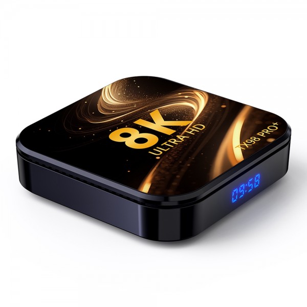 TX98 Pro+ 8K UHD Android 13 Smart TV Box with Remote Control, 2GB+16GB, RK3528 Quad-Core(EU Plug)