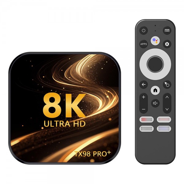 TX98 Pro+ 8K UHD Android 13 Smart TV Box with Remote Control, 2GB+16GB, RK3528 Quad-Core(EU Plug)