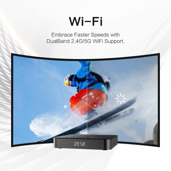 Tanix TX7 8K UHD Android 14 Smart TV Box with Remote Control, 2GB+16GB, Allwinner H728 Octa-Core(EU Plug)