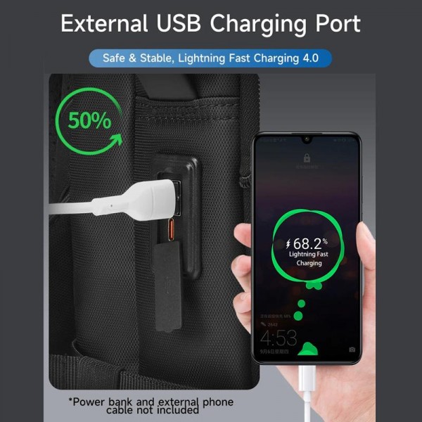 Tigernu Expandable Business Backpack 17-Inch Laptop Bag Wet/Dry Separation Pockets Black