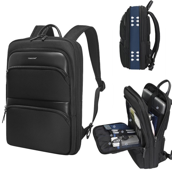 Tigernu T-B9121  15.6 Inch Men Expandable Waterproof Lightweight Laptop Backpack With Floating Zipper