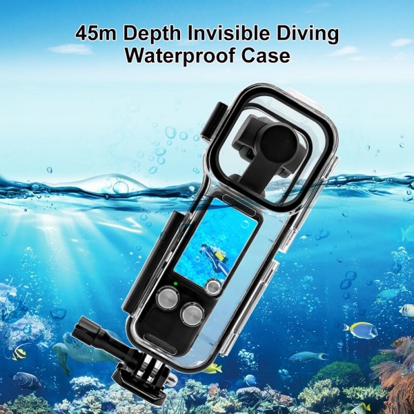 [US Warehouse] For DJI Osmo Pocket 3 PULUZ 45m Underwater Waterproof Housing Diving Case(Transparent)