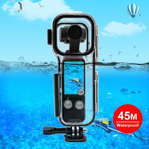 [US Warehouse] For DJI Osmo Pocket 3 PULUZ 45m Underwater Waterproof Housing Diving Case(Transparent)