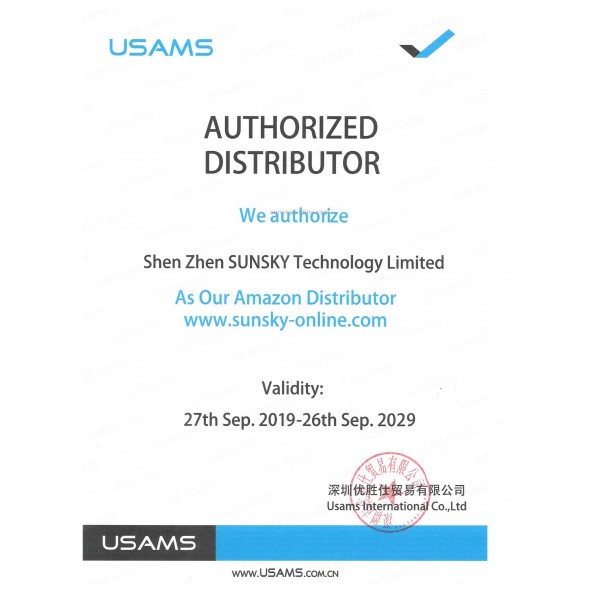 USAMS CC299 65W Fast Charger With Retractable USB-C / Type-C Cable, EU Plug(Black)