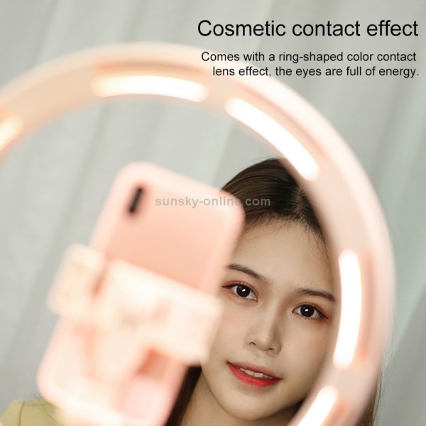 USAMS US-ZB120 Second-generation Telescopic Folding Live LED Ring Fill Light Bracket (Black)