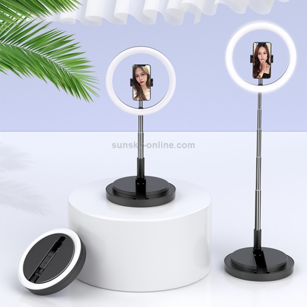 USAMS US-ZB120 Second-generation Telescopic Folding Live LED Ring Fill Light Bracket (Black)