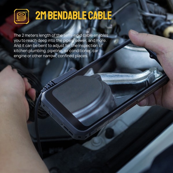 Ulefone Endoscope E2 IP67 Waterproof Digital Endoscope for Ulefone Armor 9 / 9E / Power Armor 13 / 16 Pro / 18T / Armor Pad(Black)